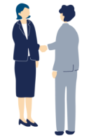 女性が対話している イメージイラスト