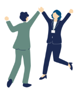 部下と対話しているイメージイラスト